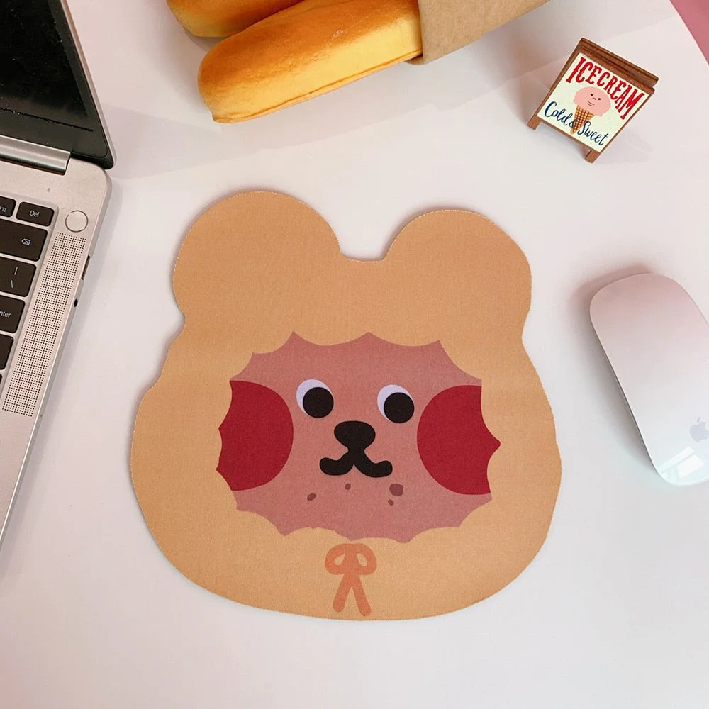 W&G Korean Ins Girl Heart Cartoon Mouse Pad Small Cute Computer Student Office Non-slip Student Creative Table Mat 2021 New