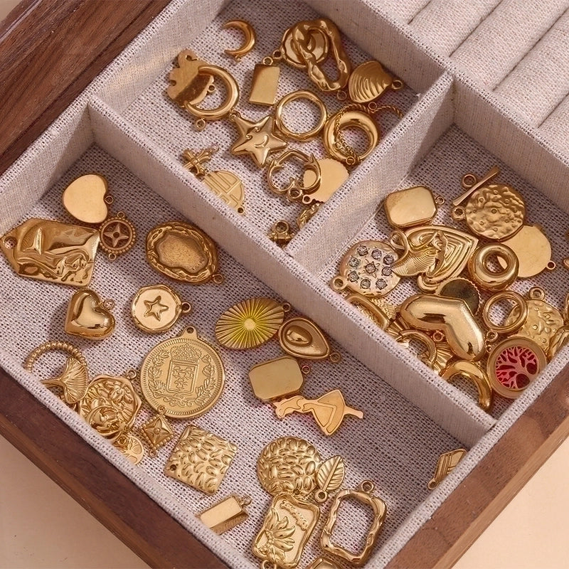 1 Piece 304 Stainless Steel 14K Gold Plated Geometric Jewelry Accessories Pendant