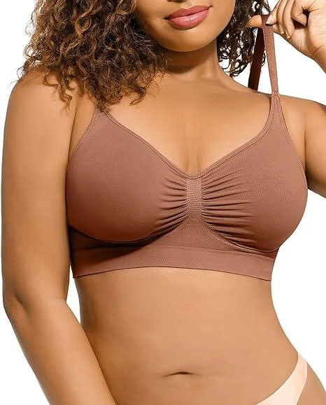 🔥 Feelingirl Everyday Wireless Bra Unlined Soft Bra