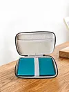 Portable Carrying Case for Anbernic RG DS Foldable Handheld Game Console Shockproof Storage Bag with Accessory Pocket for Controller Storage & Travel Protection