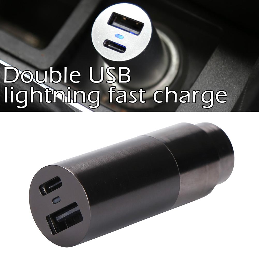 

type-c Fast Charger Car Charger Dual USB Copper Full Metal Car Charger, 501 Original
