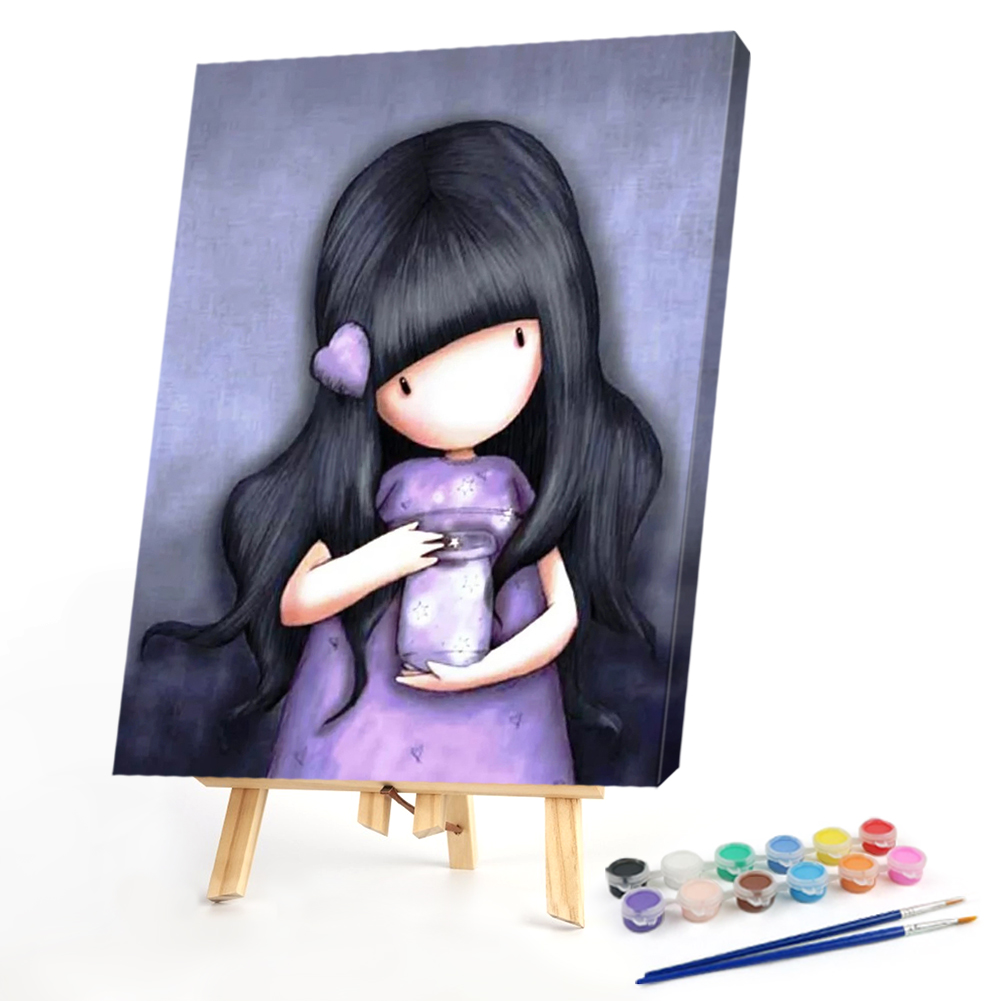 

40*50CM - Paint By Numbers - Little Girl, 501 Original