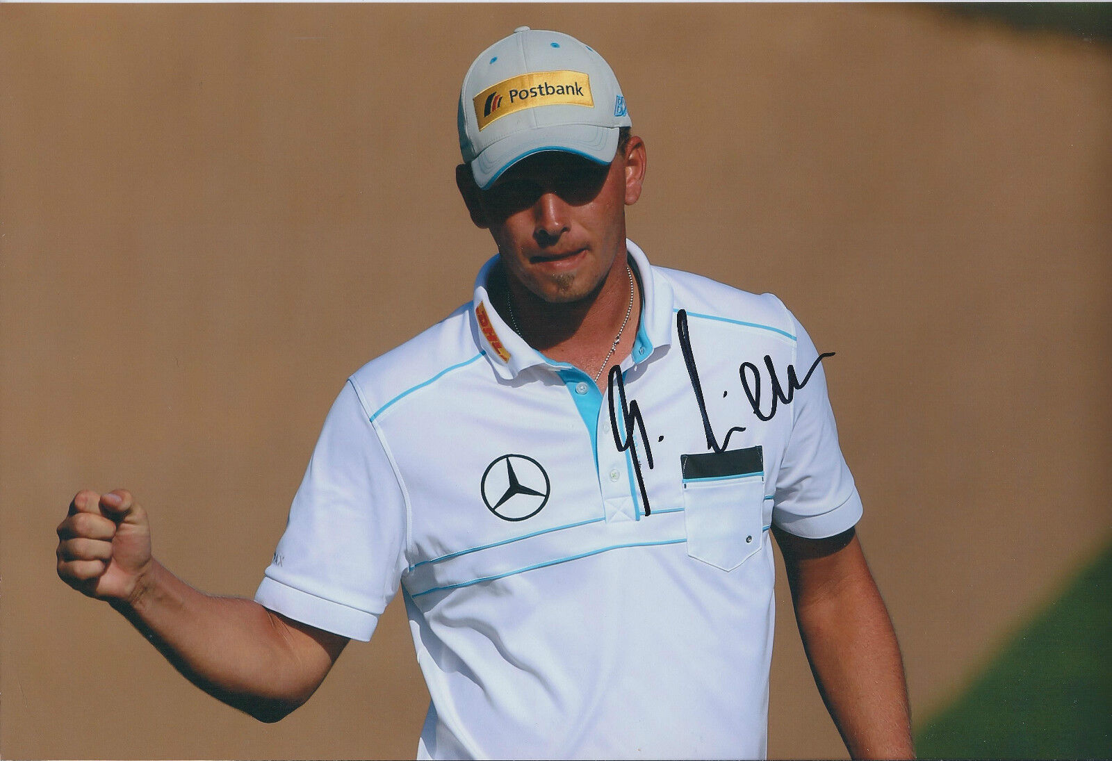 Marcel SIEM SIGNED AUTOGRAPH 12x8 Photo Poster painting AFTAL COA German World Cup Golf Winner