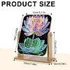 (US Local)DIY Lotus Diamond Painting Kit Rotatable Mirror w Diamond Painting Jewelry Box