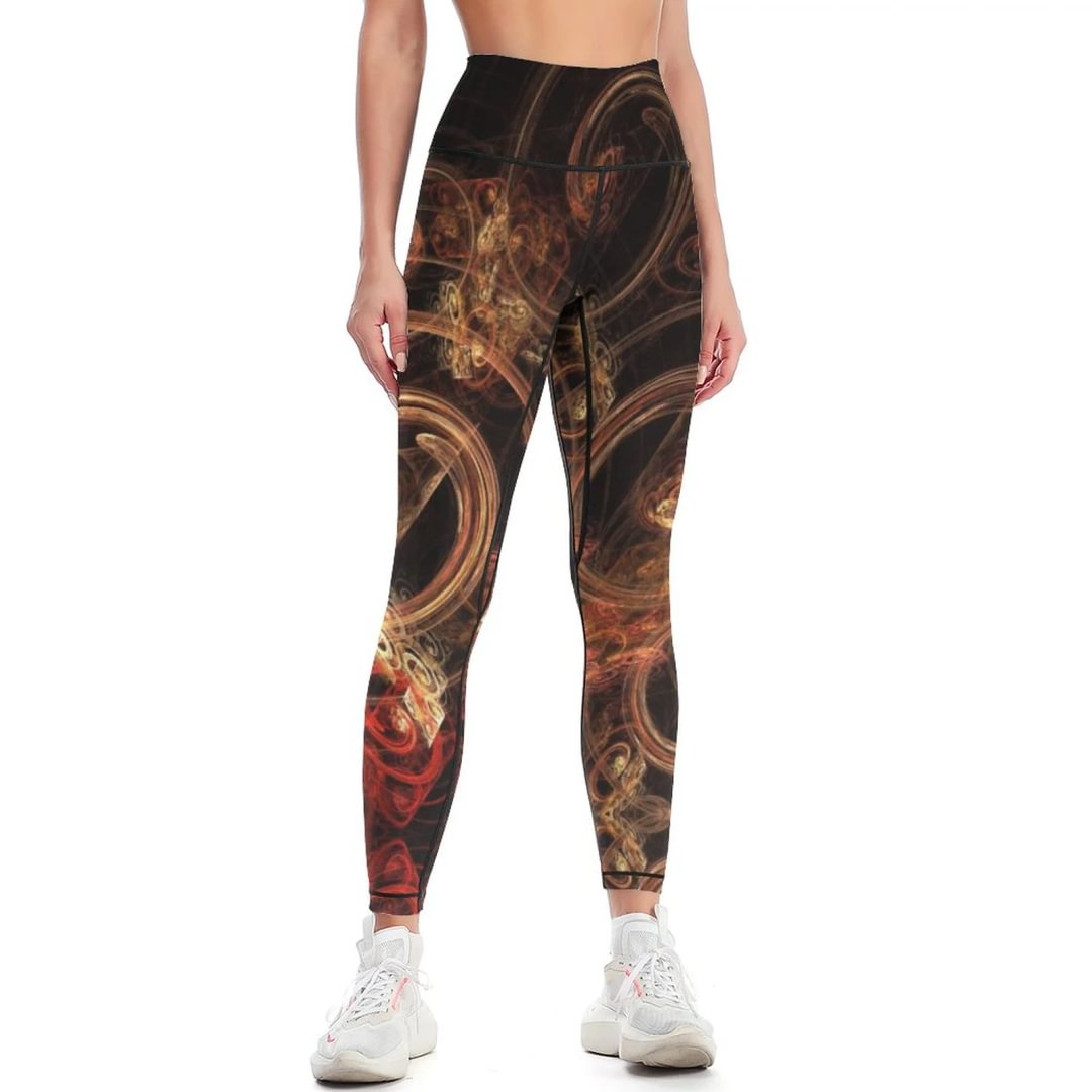The Sound of Music Abstract Art Yoga Pants for Women High Waisted Active Casual Wear Full Length Yoga Leggings