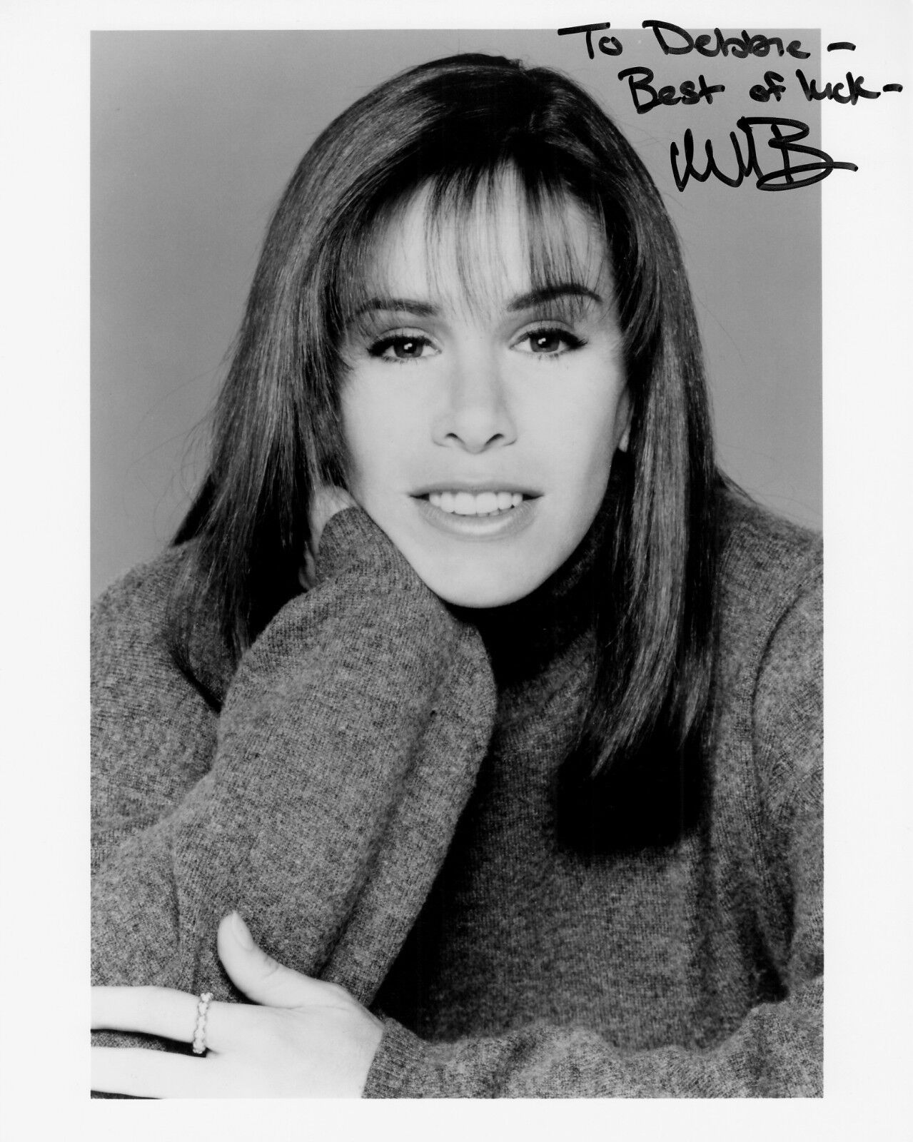 MELISSA RIVERS hand-signed BEAUTIFUL B/W CLOSEUP 8x10 authentic w/ UACC RD COA