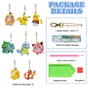 8Pcs DIY Cartoon Double Sided Special Shaped Diamond Painting Keychains