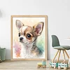 Chihuahua Dog-11CT Stamped Cross Stitch 40*50cm/15.75*19.69in