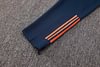 Joyfball 2024/2025 Manchester United Long Zipped Jacket Dark Blue Soccer Jersey 1:1 Thai Quality