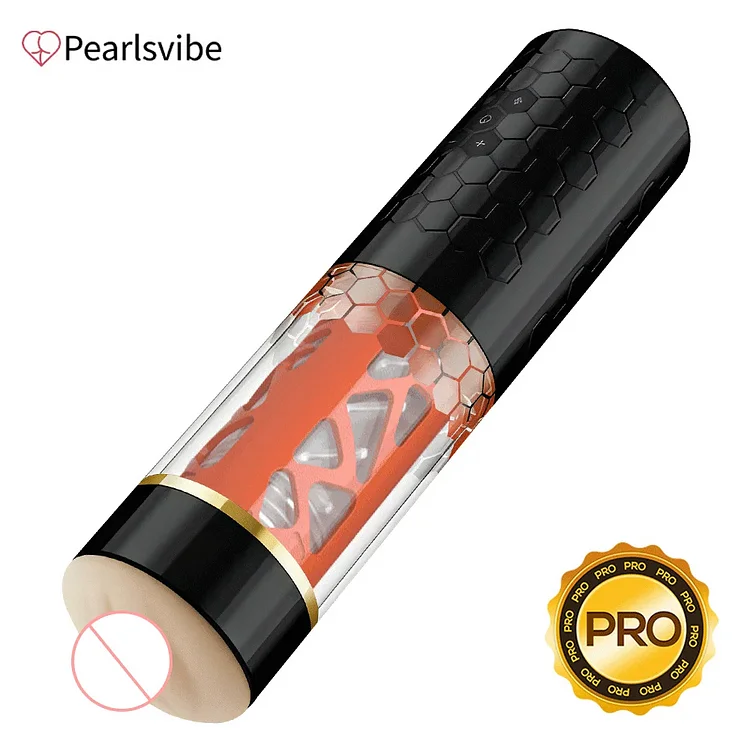 pearlsvibe -  Pearlsvibe Samurai 3.1 - 6-Telescoping Rotating Hands-Free Masturbation Cup