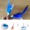 Nice Quality Pet Cat Electric Toy Automatic Interactive Funny Game Stick Feather Tumbler Toys 360 Degree Rotation Cat Supplies