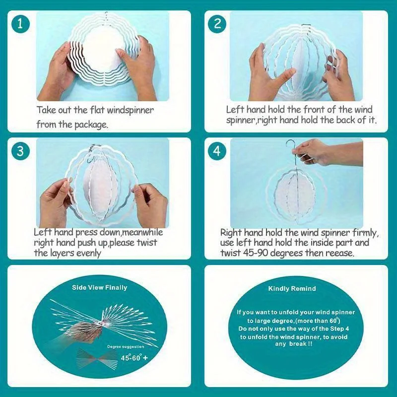 Tegooe Cute Pink Pig Wind Chime Dynamic Garden Sculpture IndoorOutdoor Decor Tegooe