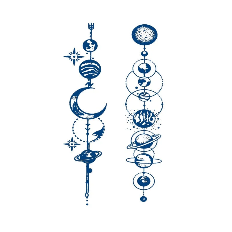 GHHF51-200 herbal juice tattoo stickers semi-permanent lasting men and women tattoo waterproof sweat plant juice tattoo stickers