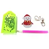 Diamond Painting-DIY 5pcs Snowman Keychain