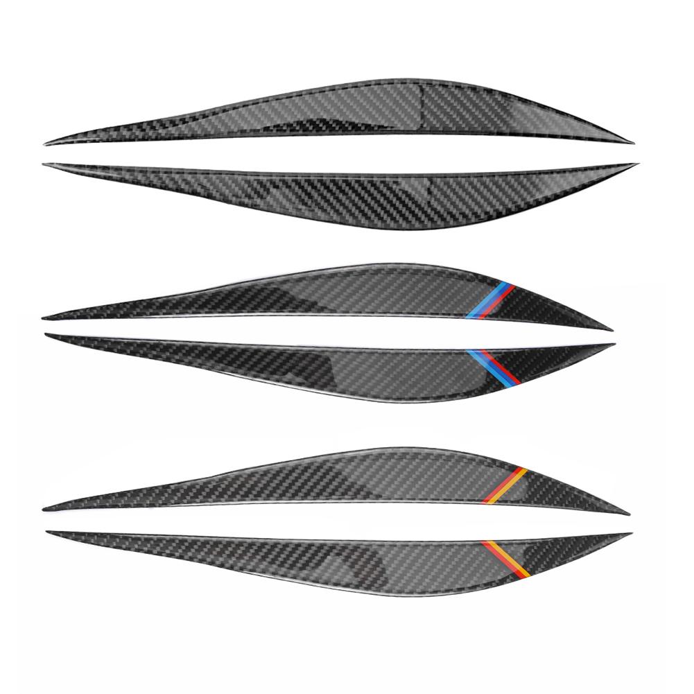 

1 Pair Carbon Fiber Headlight Eyebrows Eyelids for BMW F30 3 Series 13-15, 01, 501 Original