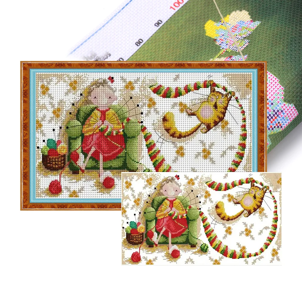 Stamped Cross Stitch Kits for Adults Beginner Counted -Istanbul