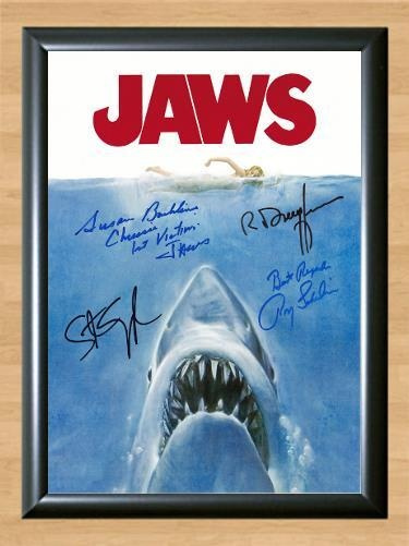 Jaws 3 Steven Spielberg Roy Scheider Signed Autographed Photo Poster painting Poster Print Memorabilia A4 Size