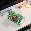 (25cm)Garden Ladybug Floral DIY Diamond Painting PU Tissue Holder Box