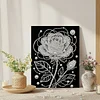 (30x40cm)DIY Pearl Painting Framed Rose Flower Handmade Pearl Material Art Kit Living Room Decor