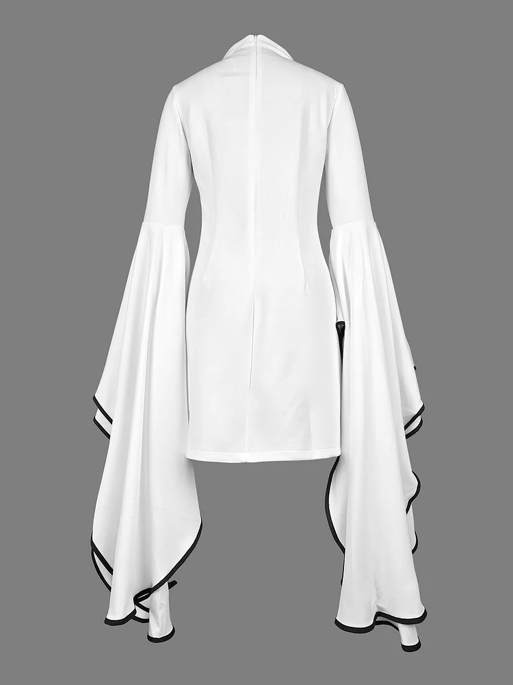 Allison Stand Collar Mini Dress