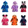 Winter Kid Baby Boy Girl Cartoon Robe Bathrobe Sleepwear Pajamas