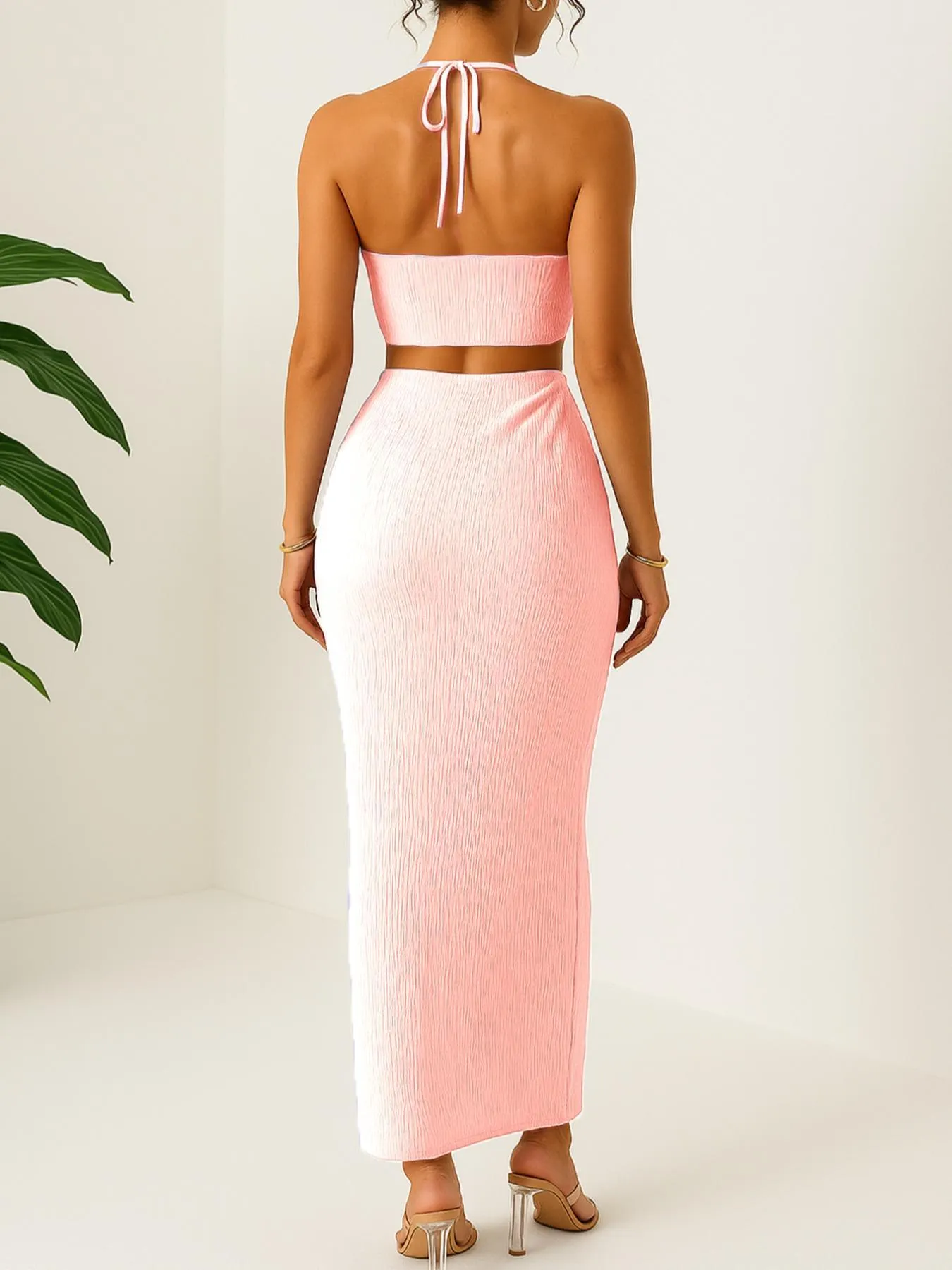 Elegant High-Slit Knit Set Dress, Slimming and Leg-Lengthening, British Style, Fitted Knit Split Dress, Vintage High Neck Waistless Women's Set Dress Elegant High-Slit Knit Set Dress, Slimming and Leg-Lengthening, British Style, Fitted Knit Split Dress, Vintage High Neck Waistless Women's Set Dress