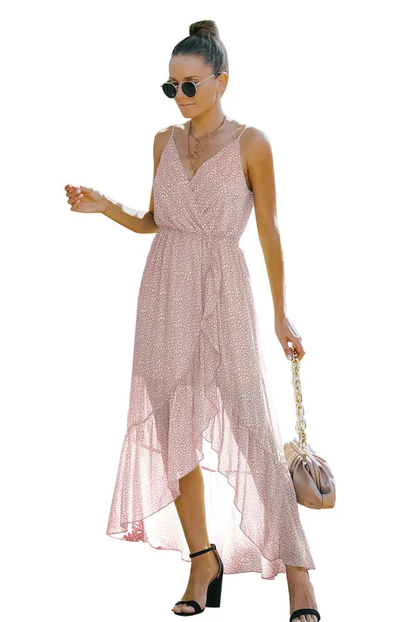 Ladies Spring/Summer Fashion Polka Dot Ruffle Dress