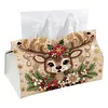 Kit de peinture de perles de No&euml;l et diamants en forme sp&eacute;ciale de forme PU bo&icirc;te de mouchoirs