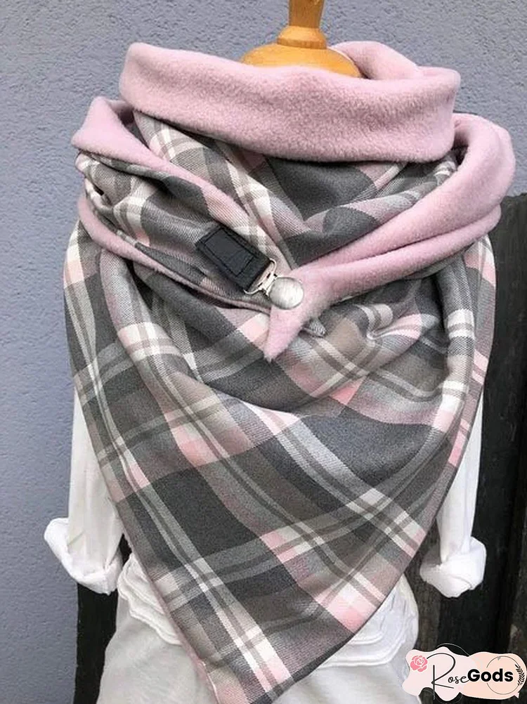 Pink Casual Scarf