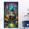 uk.everydayedeals (Limited Stock)Diamond Painting - Full Round - Pumpkin Lamp and Grandp(40*70cm)