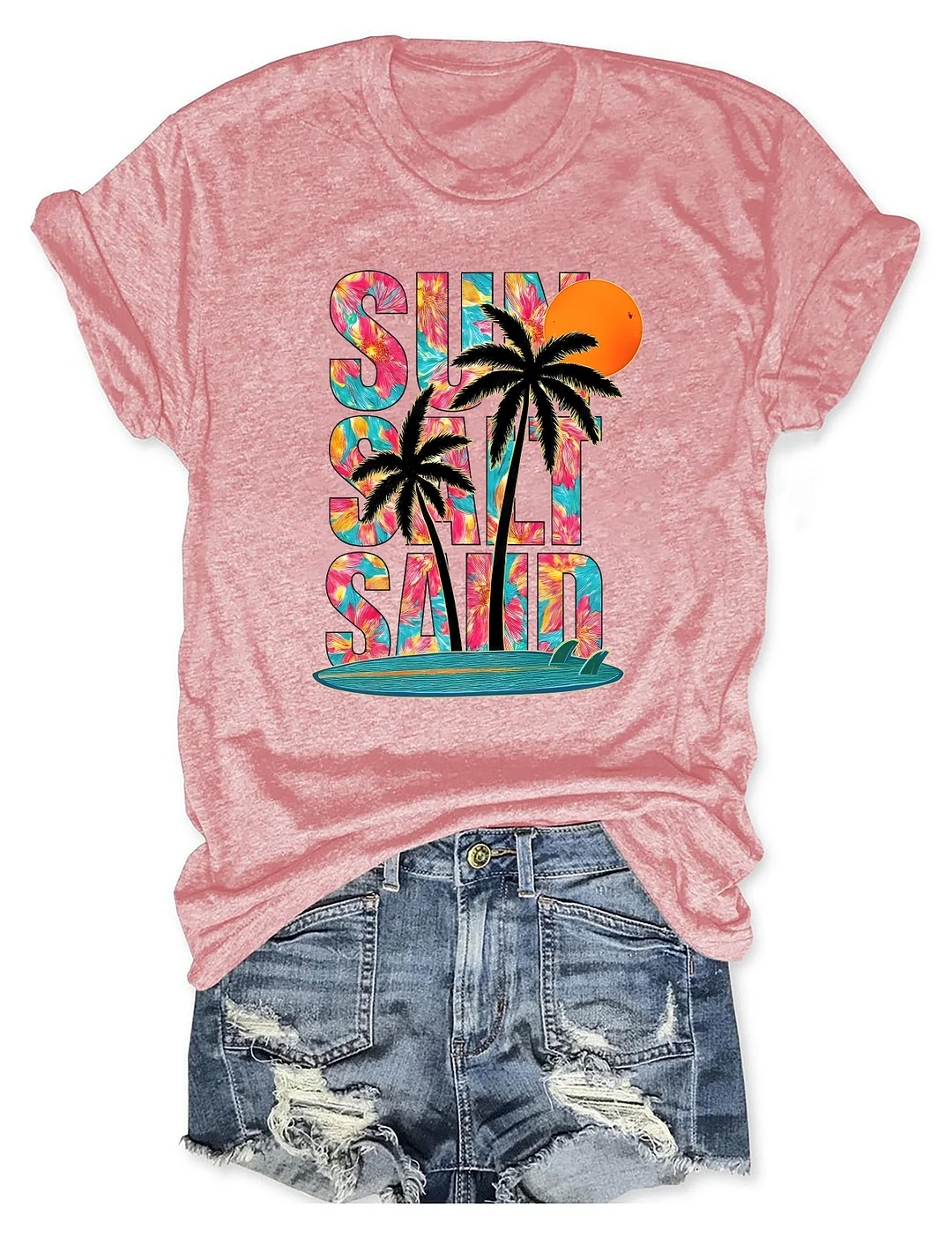 Sun Salt Sand Beach Summer T-shirt