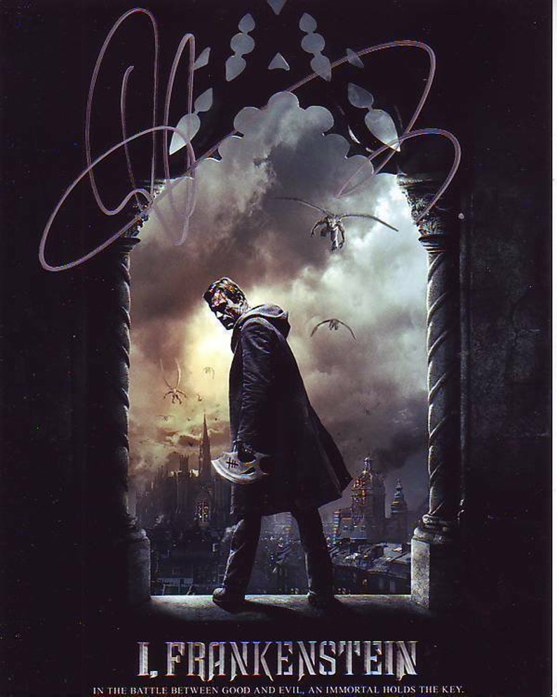 Aaron eckhart signed autographed i, frankenstein 8x10 Photo Poster painting