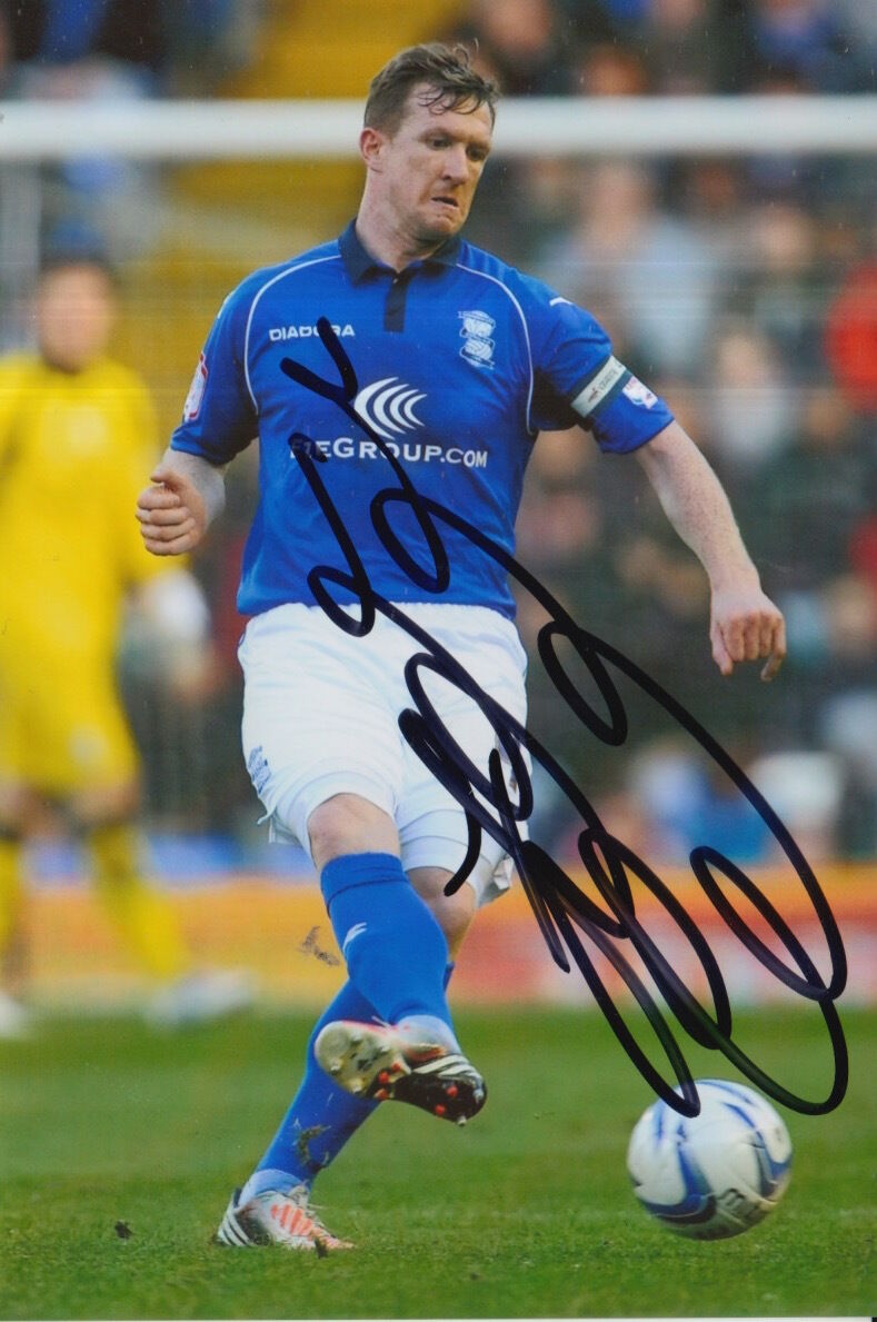 BIRMINGHAM CITY HAND SIGNED STEVEN CALDWELL 6X4 Photo Poster painting 1.