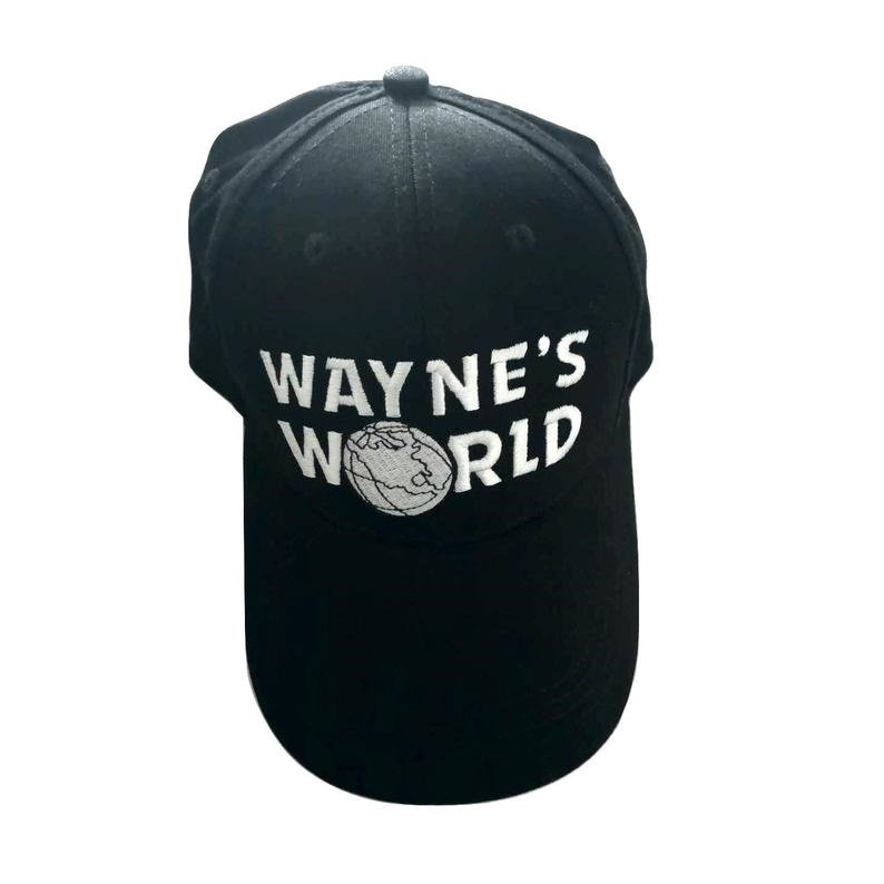 waynes world cap wayne campbell black hat