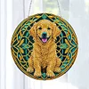 Diamond Painting Dog Pendant for Home Garden