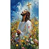 Jesus Kreuz 5d DIY Diamant Kunst Malerei Kit Quadrat Vollbohrer Dimond Art 45x75cm