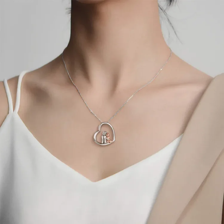 For Grandma/Granddaughter - S925 You Will Always Have Me, And I Will Always Have You Love Heart Necklace