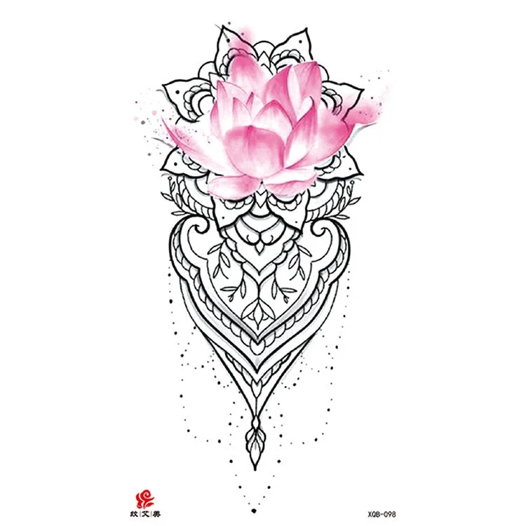 Waterproof Temporary Tattoo Sticker Chest Black Flash Tattoos Wolf Tiger Dragons Sexy Flower Body Art Arm Fake Tatoo Women Men