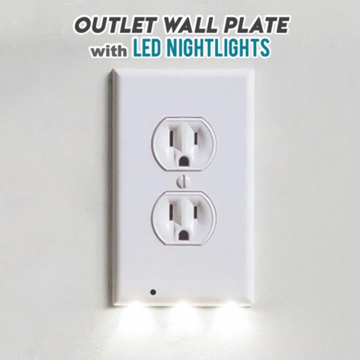 Outlet Wall Plate With LED Night Lights - tree - Codlins