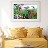 5D DIY Diamond Painting Fence Hummingbird Full Square Drill Craft (50x70CM)