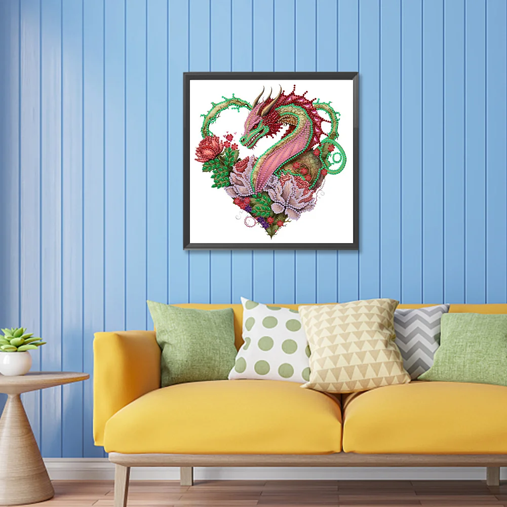 Special Shape Diamond Painting 30*30cm - Circling Dragon