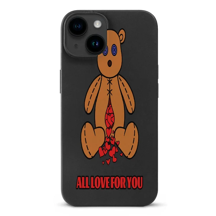 Case for IPhone 15 Series Doll Bear All Love for You Hearts  customized, personalized, gift