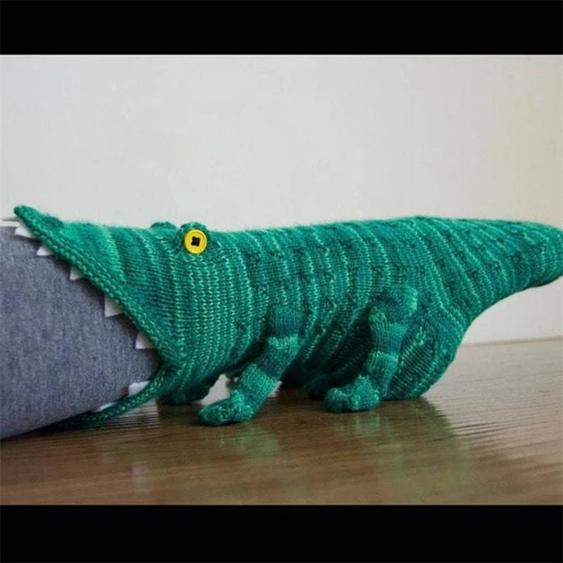 Knit Crocodile Socks - Buy 2 Free Shipping