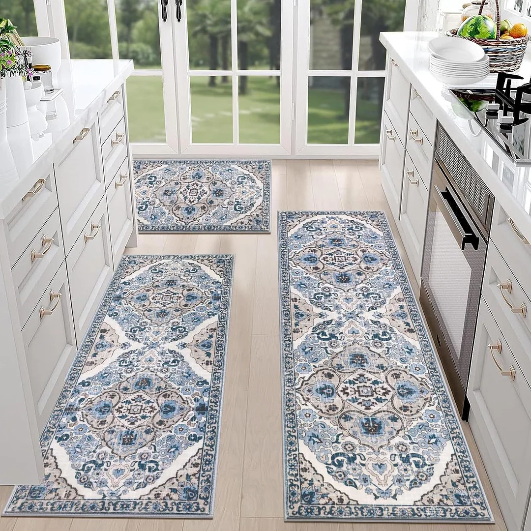 Washable Kitchen Rugs Sets of 3