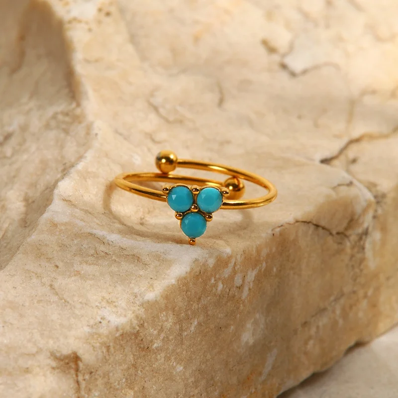 Natural Turquoise Rings