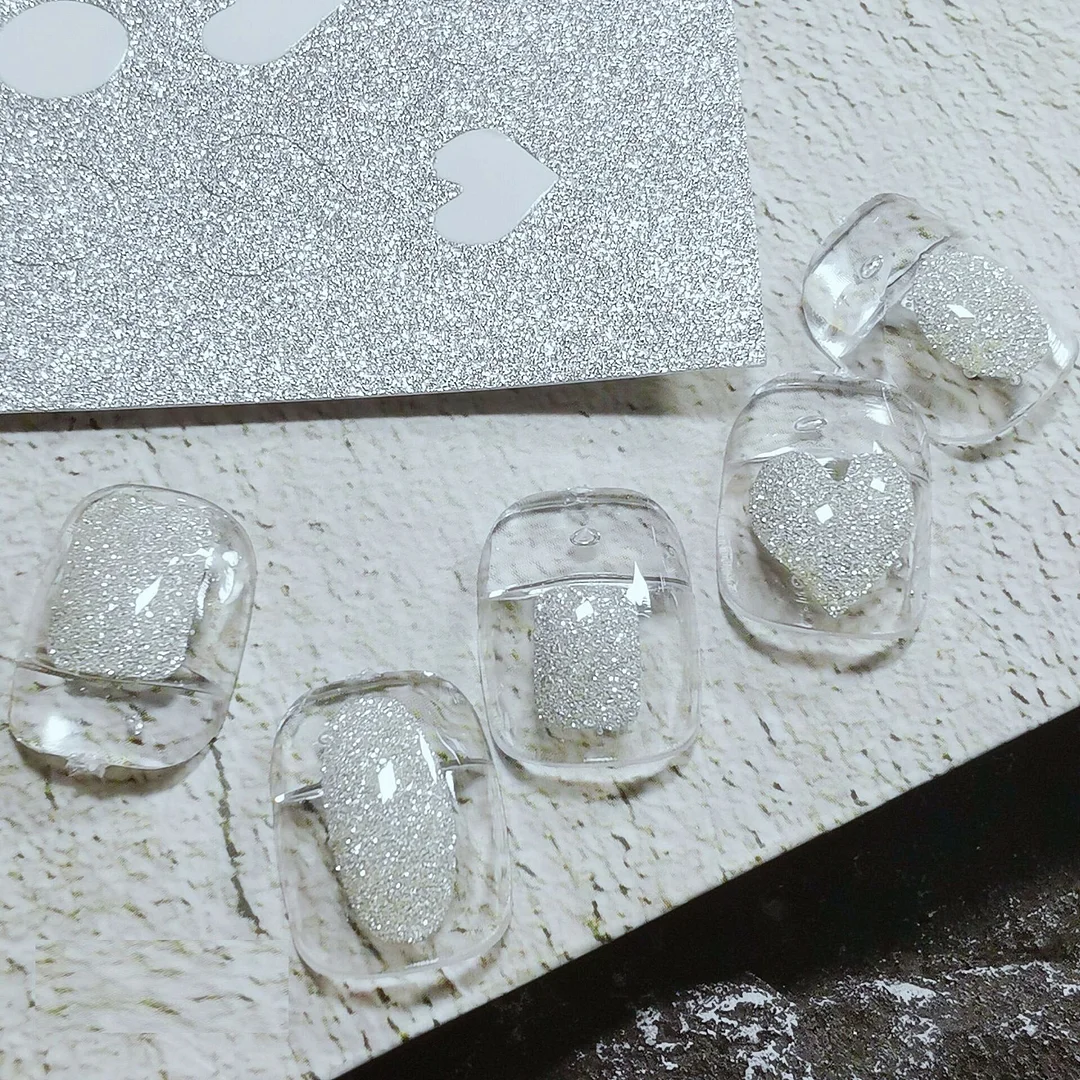 1PC 3D Nail Stickers Valentines's Day Heart Love Self-Adhesive Slider Letters Nail Art Decorations Stars Decals Manicure Tool-Nail Inspo