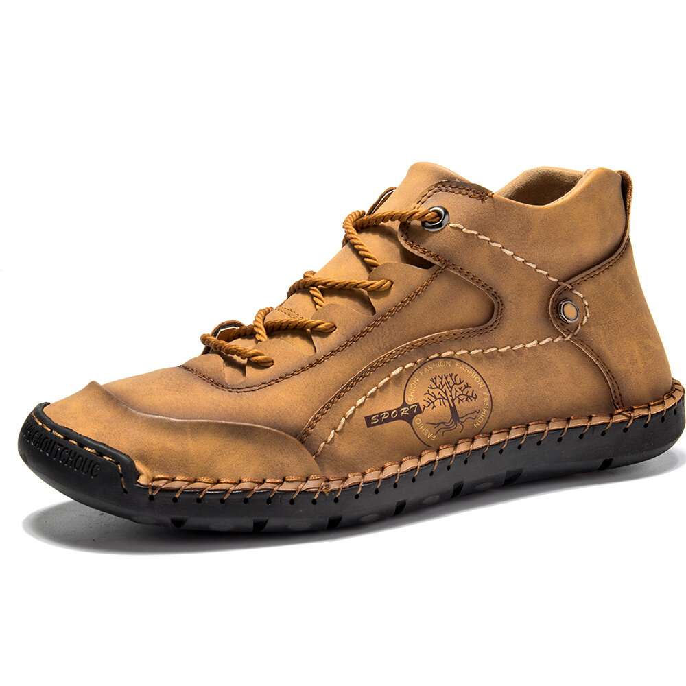 Dacomfy Men's Shoes Laces Rivets Fahshion Boots 