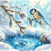 Diamond Painting - Full Round Drill - Birds(Canvas|30*30cm)