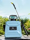 8L Pesticide Sprayer with Adjustable Shoulder Strap Electric Garden Flower Spraying Equipment Retractable Wand for Yard Lawn