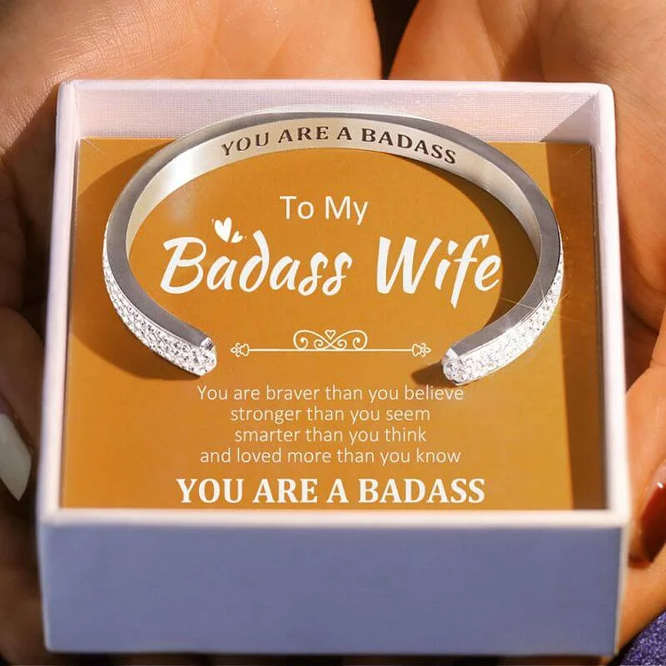 For Wife - You Are A Badass Diamond Bracelet